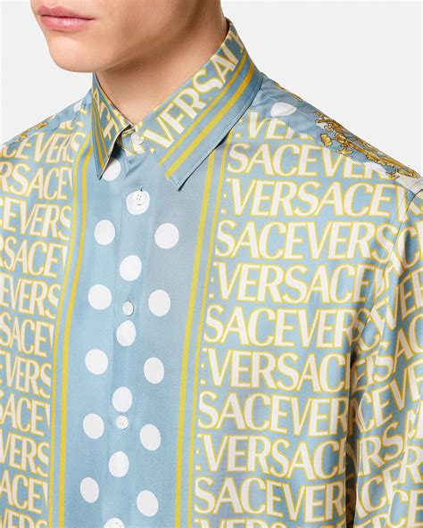 cuánto cuesta una camisa versace original|Versace silk shirts for cheap.